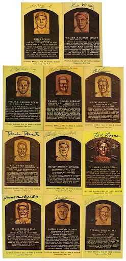 National Baseball Hall Of Fame cards