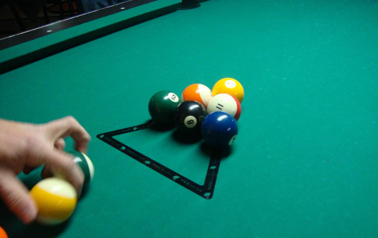 Plastik Billard Snooker Pool Dreieck Triangle Billard Rack für Pool 57,2mm 