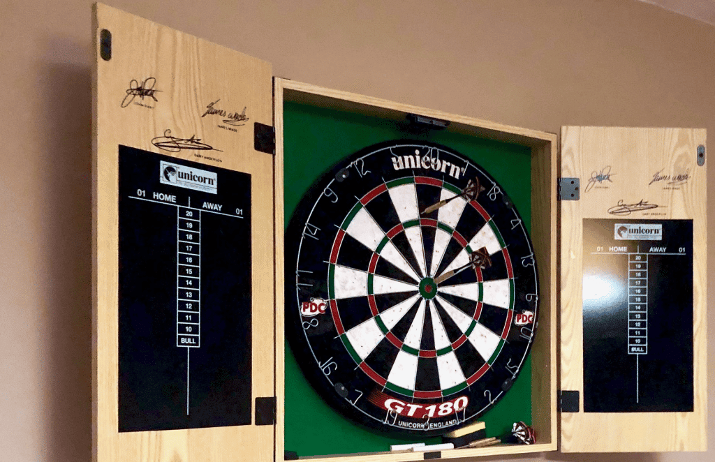 How To Hang A Dartboard On Drywall, Hanging Dartboard Cabinet