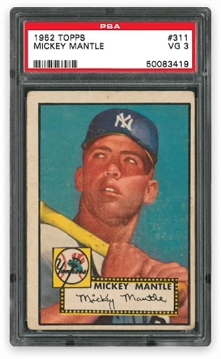 Mickey Mantle Card Mint 3