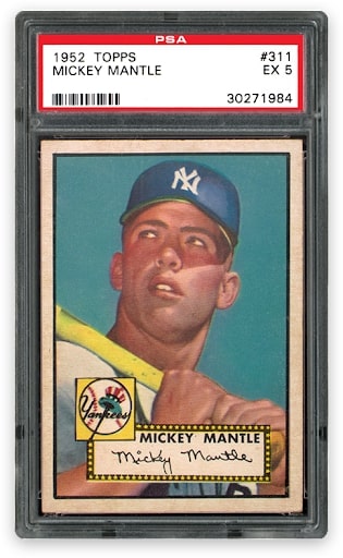 Mickey Mantle Card Mint 5