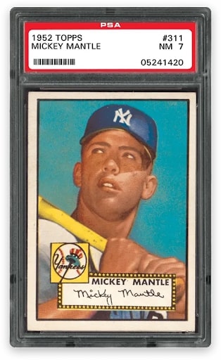 Mickey Mantle Card Mint 7