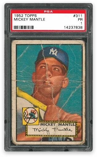 Mickey Mantle Card Poor 1