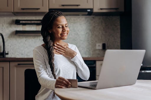 Woman Shopping Online